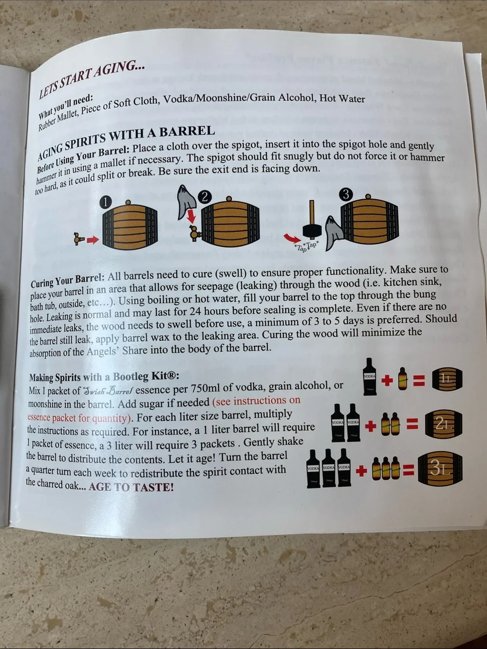 Spirits brewing kit